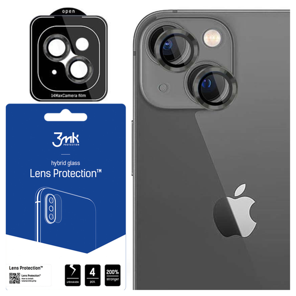 apple iphone 15 plus - 3mk lens protection pro graphite zdjęcie 2