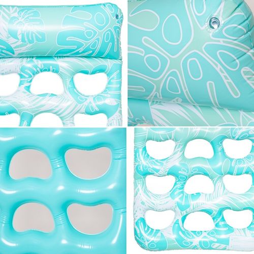 MATERAC DMUCHANY DO PŁYWANIA Z OTWORAMI PODUSZKĄ PLAŻOWY WODNY LEŻAK PLAŻĘ na Arena.pl