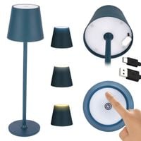 lampa led stołowa 38,5 cm bezprzewodowa 3 tryby dotykowa lampka nocna usb-c