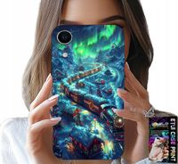 ETUI DO IPHONE XR - POCIĄG, EKSPRES ŚWIĄTECZNY WZORY + SZKŁO