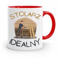 Kubek Czerwony Dla Stolarza Stolarz Idealny Z Nadrukiem Ze Zdjęciem