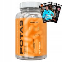 nowmax POTAS POTASSIUM 300 mg 90kaps WSPARCIE SKURCZE ELEKTROLITY GLUKONIAN