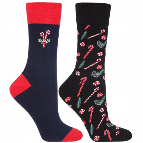 Skarpetki Świąteczne Bawełniane 2-PARY SKARPETY NA PREZENT MORAJ 38-41 na Arena.pl