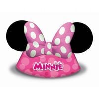 czapeczki papierowe myszka minnie urodzinowe 6szt