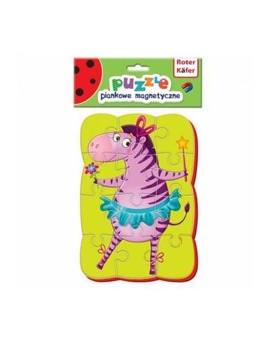 Puzzle Piankowe Magnetyczne Edukacyjne Na Lodówkę Zebra Rk1302-01 na Arena.pl
