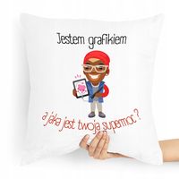 Poduszka Dla Grafika A Jaka Jest Twoja Supermoc? Z Nadrukiem Ze Zdjęciem