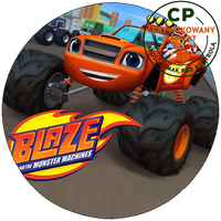 Opłatek na tort Blaze i Megamaszyny