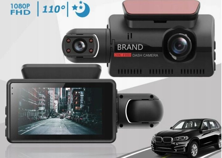 WIDEOREJESTRATOR KAMERA SAMOCHODOWA REJESTRATOR JAZDY HD DWA OBIEKTYWY zdjęcie 13