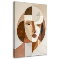 Obraz do salonu sypialni, Abstrakcyjna Sztuka Portret Kobiety