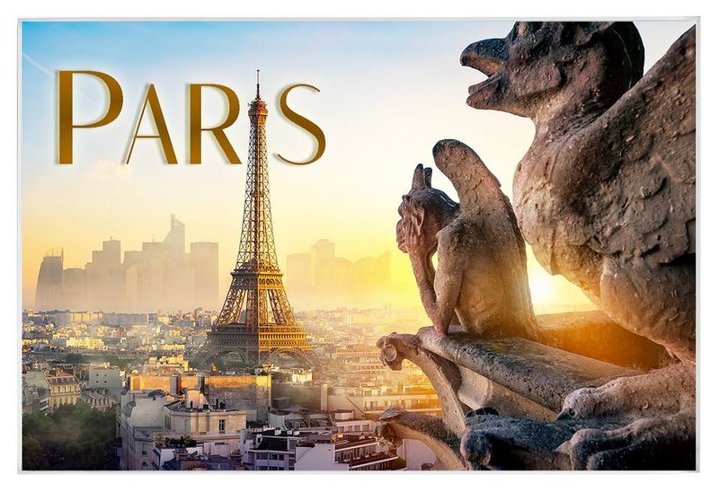 Paryż - magnes szklany zdjęcie 1