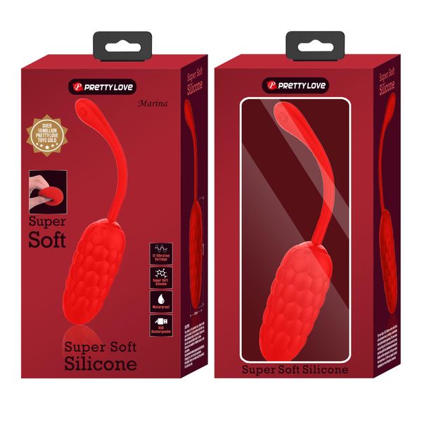PRETTY LOVE - MARINA EGG Red 12 vibration functions zdjęcie 13