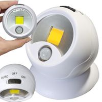 Lampa lampka LED COB 360° na baterie z magnesem i czujnikiem ruchu nocna