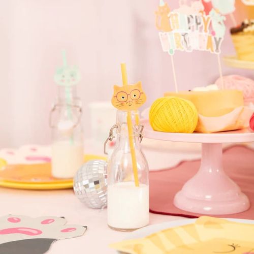 Słomki papierowe Kotki 6szt. na Arena.pl