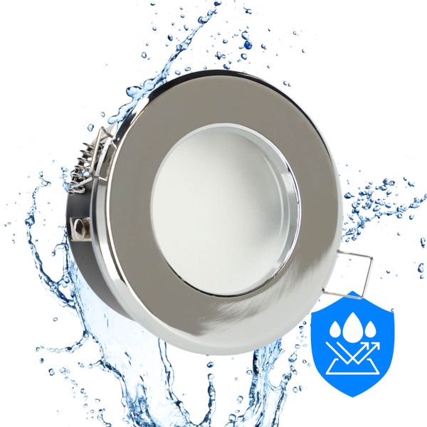 Zestaw 6x oprawa halogenowa LUMO11 chrom + LED GU10 5W zimnobiała zdjęcie 6