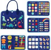 KREATYWNA FILCOWA KSIĄŻECZKA MONTESSORI EDUKACYJNA 8w1 ZABAWA PRZEZ NAUKĘ