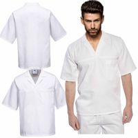 Bluza Piekarza Robocza M Tunika Z Krótkimi Rękawami Biała Lekka Oeko Tex