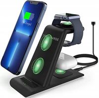 ŁADOWARKA STACJA ŁADUJĄCA TELEFON SMARTWATCH SŁUCHAWKI QC 3.0 3w1 JH12-A