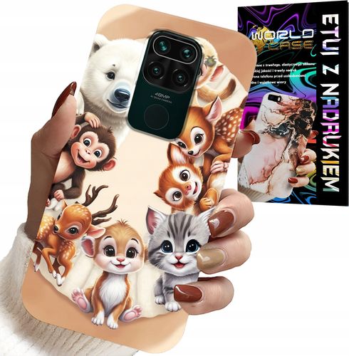 ETUI DO XIAOMI NOTE 9 - PLECKI DLA DZIECI W ZWIERZĘTA LEŚNE CASE na Arena.pl