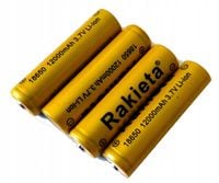 4x Akumulator 18650 12000 mAh 3,7V LI-ION bateria rakieta wypukły plus