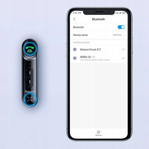 ODBIORNIK ADAPTER BLUETOOTH BASEUS Qiyin 5.0 mini jack 3.5mm AUX na Arena.pl
