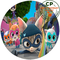 Opłatek na tort - SuperKoty - SuperKitties