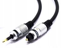 2X KABEL PRZEWÓD OPTYCZNY TOSLINK DO MINI JACK VITALCO OP50 10m