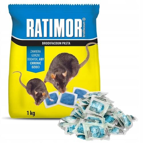 TRUTKA NA SZCZURY I MYSZY GRYZONIE ULTRA MOCNA PASTA 1KG BRODIFAKUM na Arena.pl