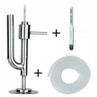 Papuga destylacyjna z alkoholomierzem oraz wężykiem 0,5mb