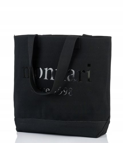 Monnari torebka shopper poliester czarny na Arena.pl