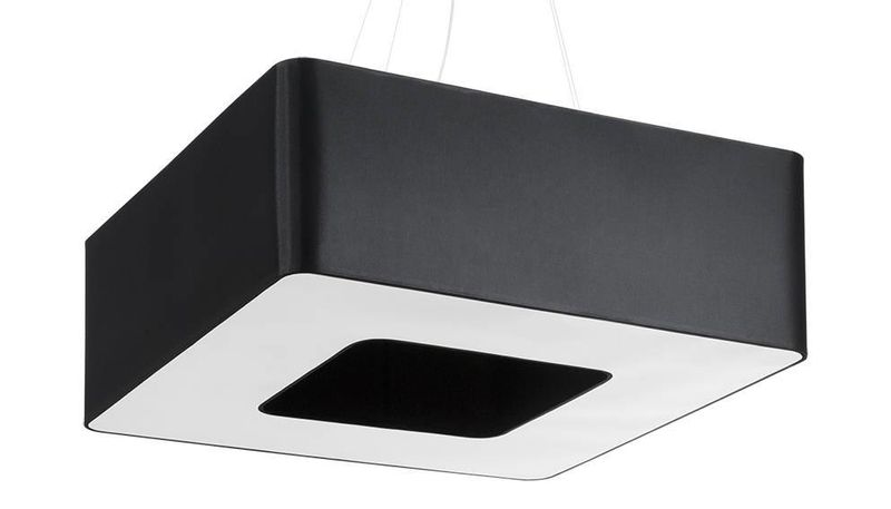 LAMPA wisząca SL.0784 abażurowa OPRAWA zwis kwadratowy czarny zdjęcie 1