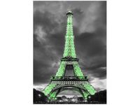50X70CM LIMONKOWA WIEŻA EIFFLA OBRAZ PION ŚCIAN