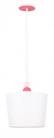Candellux BEBE Lampa wisząca 1xE27 100cm Biało-Różowa