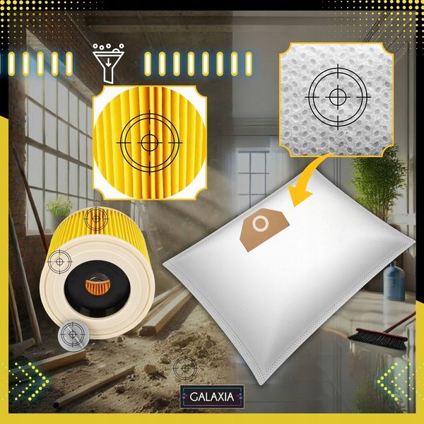 10x WORKI DO ODKURZACZA KARCHER WD3 WOREK WD 3 WD WD 6 SE 4001 Plus zdjęcie 2