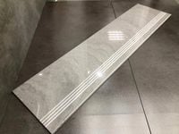 Szare MARMUROWE płytki schodowe polerowane 120x30