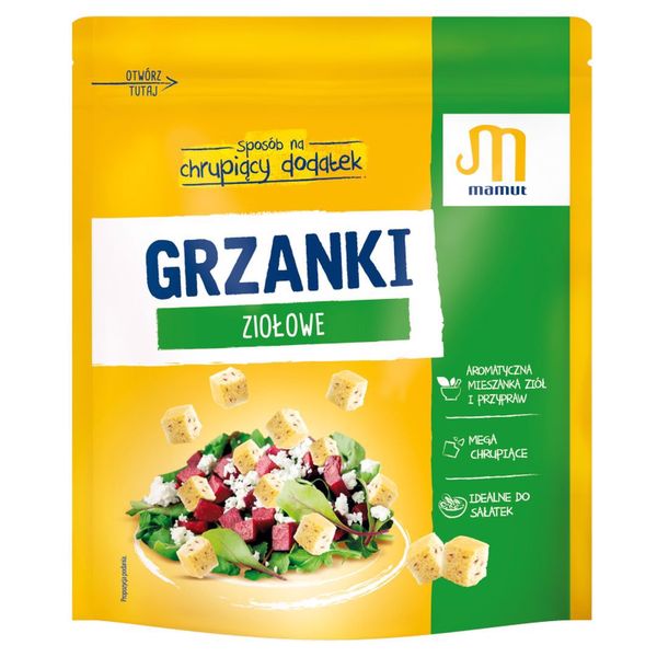 Mamut Grzanki ziołowe 150 g zdjęcie 1