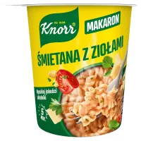 KNOR KUBEK 59G MAKARON ŚMIETANA Z ZIOŁAMI