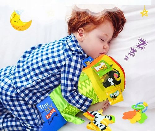 WAŁEK do RACZKOWANIA poduszka dla niemowląt WALEC grzechotki gryzak metki na Arena.pl