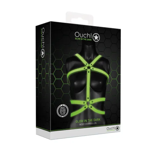 ouch! glow in the dark kamizelka regulowana l/xl - świecąca uprząż na Arena.pl