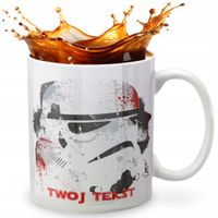 KUBEK 330ml GRAFIKA PREZENT ŚWIĘTA WZÓR - FILM WOJNY STAR GWIEZDNE + IMIĘ