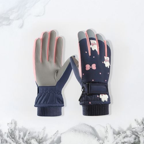 Rękawice Narciarskie Zimowe Rękawiczki Dla Dzieci Ocieplane Wodoodporne Gra na Arena.pl