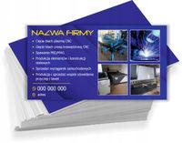 Wizytówki reklamowe 200 szt dużo wzorów CIĘCIE BLACH CNC