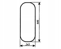 Szyba przednia dolna - przód dolny ciągnika MF-235 kabina Luboń