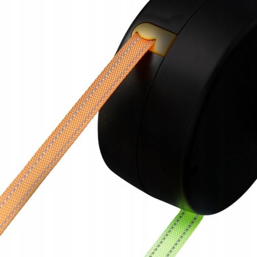 SMYCZ AUTOMATYCZNA PODWÓJNA DLA DWÓCH PSÓW PSA LATARKA ODBLASKOWA TAŚMA 3M na Arena.pl