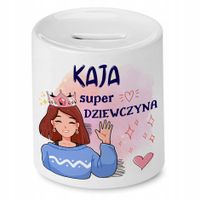 Skarbonka 330 Ml Dla Kai Córki Dziecka Prezent Z Nadrukiem Ze Zdjęciem