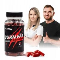 SPALACZ TŁUSZCZU Z BRZUCHA MOCNY BURN FAT BLACK + GRATISY + TRENING + DIETA