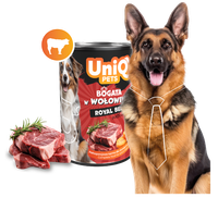 Mokra karma dla psa z wołowiną ROYAL BEEF 375g UNIQ PETS