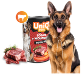 Mokra karma dla psa z wołowiną ROYAL BEEF 375g UNIQ PETS