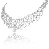 kolia z kryształkami preciosa z kolekcji wedding dream (c8144ag)