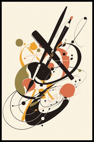 Plakat 53x81cm Abstrakcyjny Rapsod na Arena.pl