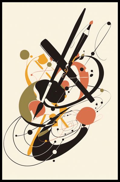 Plakat 53x81cm Abstrakcyjny Rapsod zdjęcie 2